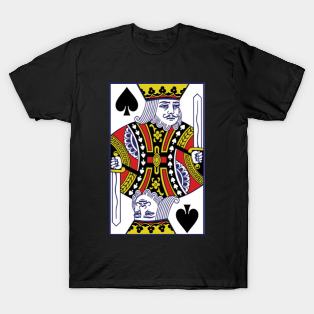 King Of Spades Playing Card Merchandise, Shirts & Covers Design King